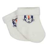 6-Pack Boys Navy & Tan Tiger Wiggle-Proof Socks-Gerber Childrenswear Wholesale
