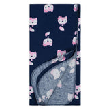 4-Pack Girls Fox Flannel Receiving Blankets-Gerber Childrenswear Wholesale