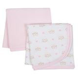 2-Pack Girls Princess Thermal Blankets-Gerber Childrenswear Wholesale