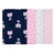 4-Pack Girls Pink Fox Flannel Burp Cloths-Gerber Childrenswear Wholesale