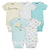 5-Pack Neutral Cloud Short Sleeve Onesies® Bodysuits-Gerber Childrenswear Wholesale