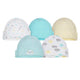 5-Pack Neutral Yellow Cloud Caps-Gerber Childrenswear Wholesale