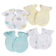 4-Pack Neutral Clouds Mittens-Gerber Childrenswear Wholesale