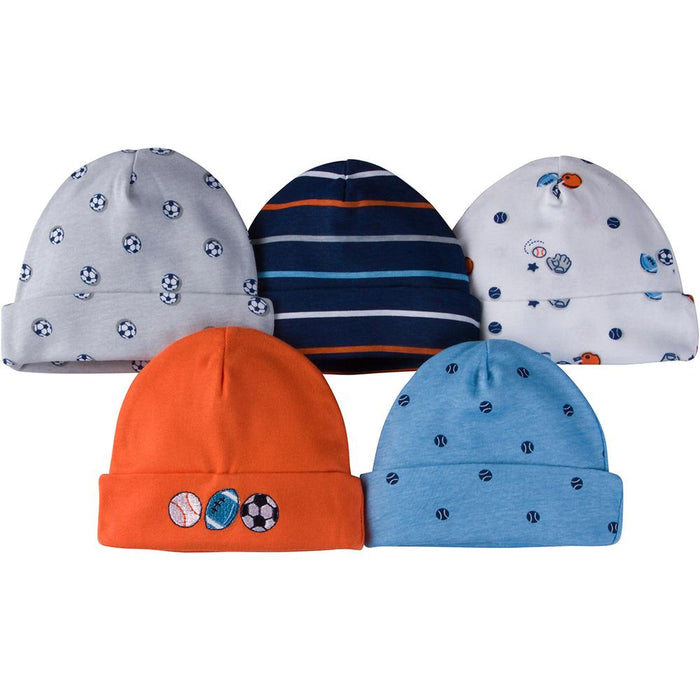 5-Pack Boys Sports Caps-Gerber Childrenswear Wholesale