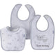 3-Pack Neutral Grey Lambs Dribbler Bibs-Gerber Childrenswear Wholesale