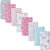 8-Pack Girls Clouds Flannel Burp Cloths-Gerber Childrenswear Wholesale