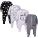 4-Pack Girls Pink Bunny Sleep N' Play-Gerber Childrenswear Wholesale