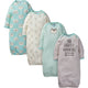 4-Pack Boys Fox Gowns-Gerber Childrenswear Wholesale