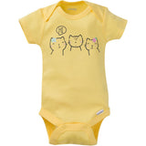8-Pack Onesies® Brand Baby Girl Kitty Short Sleeve Bodysuits-Gerber Childrenswear Wholesale