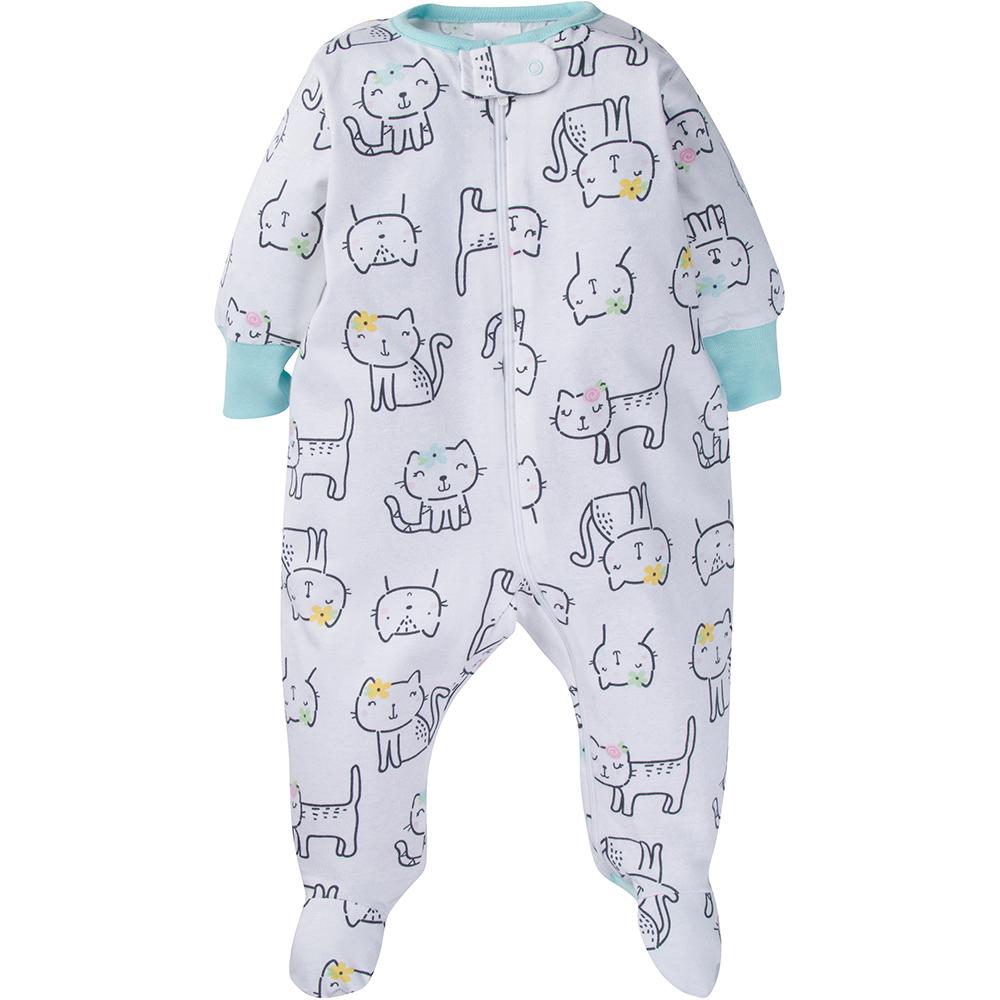 4-Pack Onesies® Brand Baby Girl Kitty Sleep N' Play-Gerber Childrenswear Wholesale