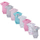 8-Pack Girls Clouds Short-Sleeve Onesies® Bodysuits-Gerber Childrenswear Wholesale