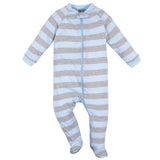 3-Pack Baby Boys Bear Organic Sleep N' Plays-Gerber Childrenswear Wholesale