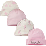 8-Piece Girls Bunny Organic Cap and Mitten Set-Gerber Childrenswear Wholesale