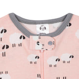 2-Pack Organic Baby Girls Sheep Snug Fit Footed Pajamas-Gerber Childrenswear Wholesale