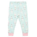 4-Piece Organic Girls Snug Fit Bunny Pajamas-Gerber Childrenswear Wholesale