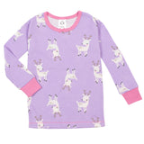 4-Piece Organic Toddler Girls Reindeer Snug Fit Pajamas-Gerber Childrenswear Wholesale