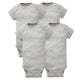4-Pack Craft Gray Onesies® Bodysuits-Gerber Childrenswear Wholesale