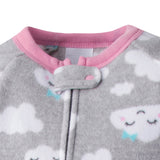 2-Pack Baby Girls Clouds Blanket Sleepers-Gerber Childrenswear Wholesale