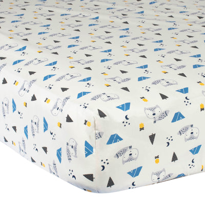 Boys Fox Fitted Crib Sheets-Gerber Childrenswear Wholesale