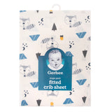 Boys Fox Fitted Crib Sheets-Gerber Childrenswear Wholesale