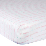 Baby Girls Little Princess Pink Fitted Crib Sheet-Gerber Childrenswear Wholesale