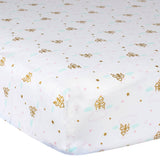 Girls Pink Castle Fitted Crib Sheet-Gerber Childrenswear Wholesale