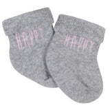6-Pack Girls Happy Terry Bootie Socks-Gerber Childrenswear Wholesale