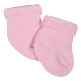 6-Pack Girls Happy Terry Bootie Socks-Gerber Childrenswear Wholesale