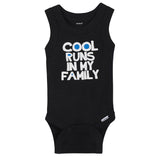 4-Pack Boys Cool Runs In My Family Sleeveless Onesies® Bodysuits-Gerber Childrenswear Wholesale