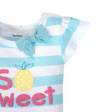 4-Pack Girls Happy Short Sleeve Onesies® Bodysuits-Gerber Childrenswear Wholesale