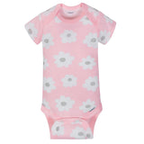 4-Pack Girl Bunny Short Sleeve Onesies® Bodysuits-Gerber Childrenswear Wholesale