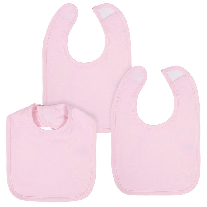 3-Pack Craft Pink Dribbler Bibs-Gerber Childrenswear Wholesale