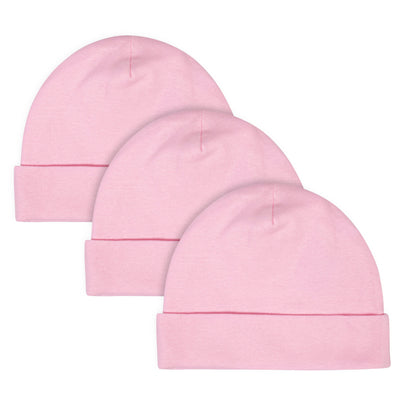 3-Pack Craft Pink Caps-Gerber Childrenswear Wholesale