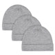 3-Pack Craft Gray Caps-Gerber Childrenswear Wholesale