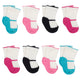 8-Pair Girls Jersey Wiggle Proof Socks-Gerber Childrenswear Wholesale