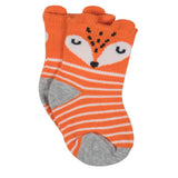 8-Pair Boys Animal Face Wiggle Proof Socks-Gerber Childrenswear Wholesale