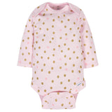 6-Pack Baby Girls Castle Long Sleeve Onesies® Bodysuits-Gerber Childrenswear Wholesale