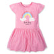 Girls Rainbow Cap Sleeve Dress-Gerber Childrenswear Wholesale
