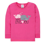 4-Piece Girls Whales Snug Fit Pajama Set-Gerber Childrenswear Wholesale