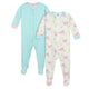2-Pack Baby Girls Bunny Snug Fit Footed Pajamas-Gerber Childrenswear Wholesale