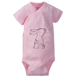 5-Pack Girls Bunny Short Sleeve Onesies® Bodysuits-Gerber Childrenswear Wholesale