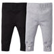 2-Pack Girls Black and Gray Bear Leggings-Gerber Childrenswear Wholesale
