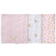 3-Pack Girls Princess Castle Knit Burp Cloths-Gerber Childrenswear Wholesale