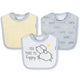 3-Pack Neutral Lamb Terry Bibs-Gerber Childrenswear Wholesale
