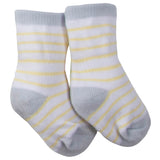 6-Pack Neutral Lamb Wiggle Proof Jersey Crew Socks-Gerber Childrenswear Wholesale
