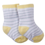 6-Pack Neutral Lamb Wiggle Proof Jersey Crew Socks-Gerber Childrenswear Wholesale