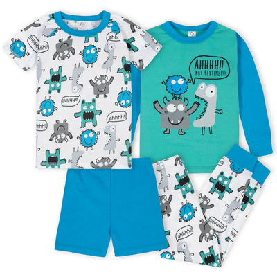 4-Piece Boys Monster Pajama Set-Gerber Childrenswear Wholesale