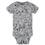 8-Pack Baby Boys Jungle Short Sleeve Onesies® Bodysuits-Gerber Childrenswear Wholesale