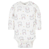6-Pack Baby Girls Princess Long Sleeve Onesies® Bodysuits-Gerber Childrenswear Wholesale
