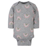 6-Pack Baby Girls Bear Long Sleeve Onesies® Bodysuits-Gerber Childrenswear Wholesale